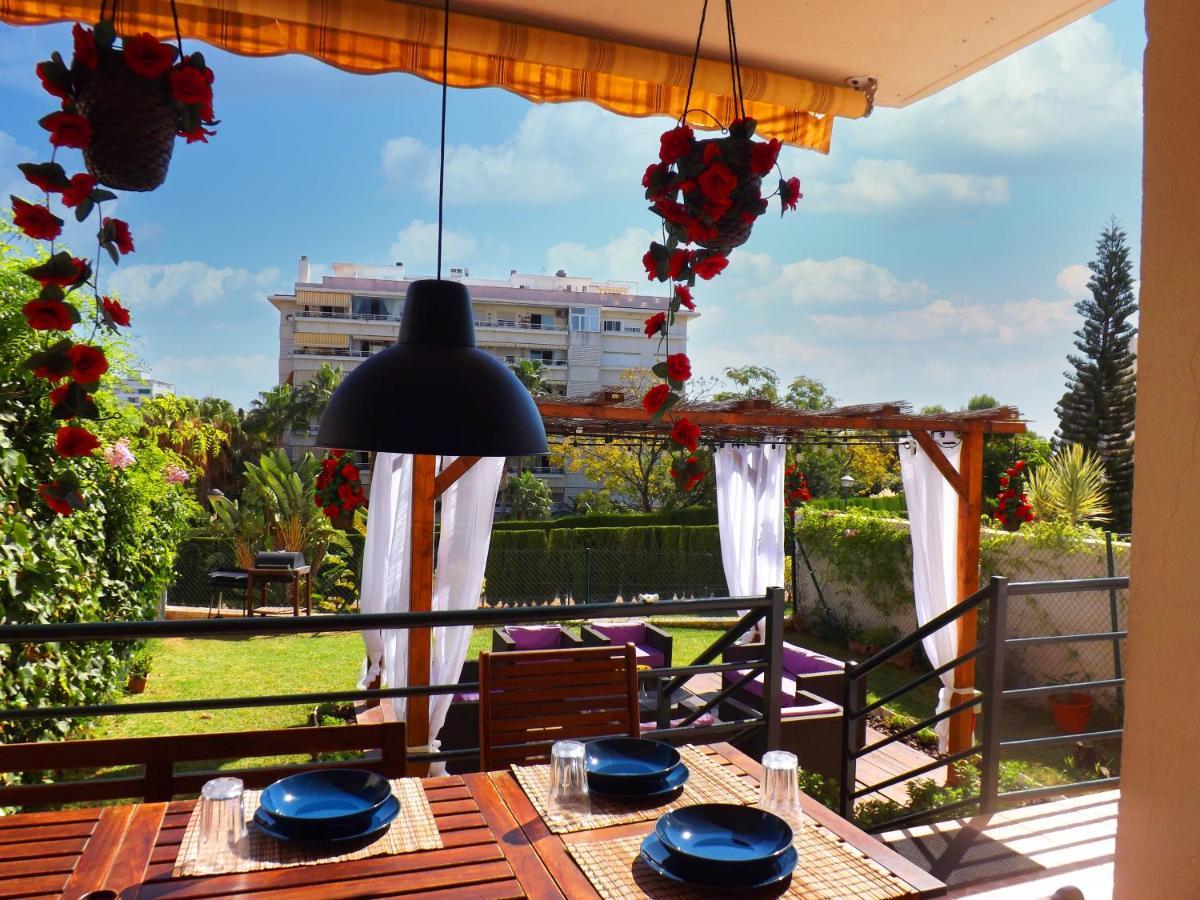 Casa Familiar Para 10 Con Jardin, Bbq, Terraza, Piscina Y Playa Cerca ベナルマデナ エクステリア 写真